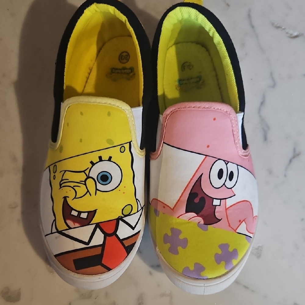 SpongeBob and Patrick Slip-On Shoes